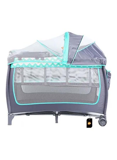 Buy Baby Folding Bed 6-9 Months, Green in UAE