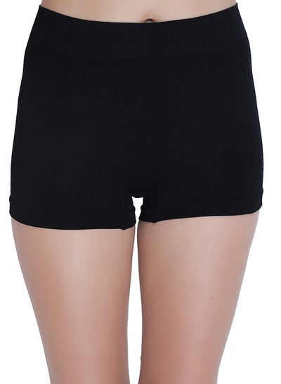 Buy Women's Seamless No Show, No Pinch, No Panty Lines Boyshort Panty Black in UAE