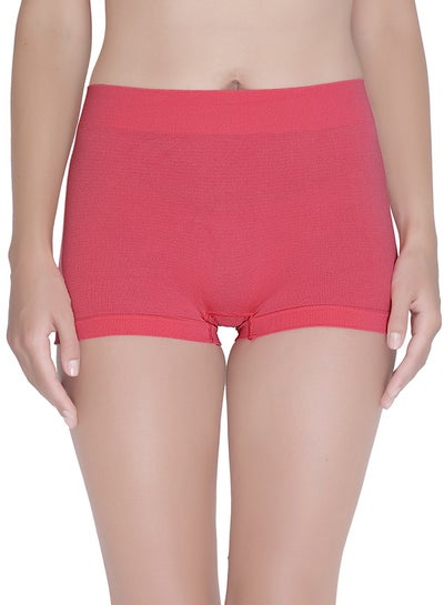 Buy Women's Seamless No Show, No Pinch, No Panty Lines Boyshort Panty Pink in UAE