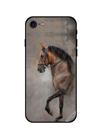 Buy Protective Case Cover For Apple iPhone 8 Vintage Picture Of Horse in Saudi Arabia