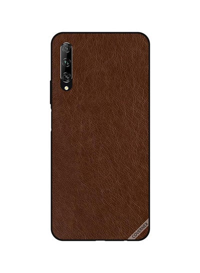 Leather Pattern Protective Back Cover For Huawei Y9S Brown price