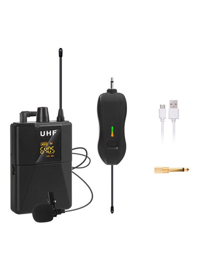 Buy Wireless Lavalier Microphone Black in UAE