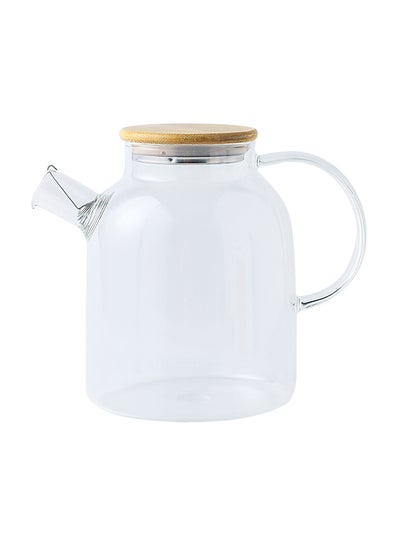 Buy Glass Flask Clear 21x17.5x8cm in UAE