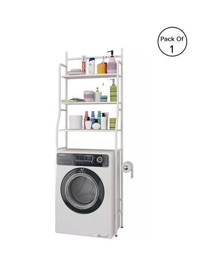 Buy 3 Tier Stainless Steel Washing Machine Rack White 155*25*65cm in Egypt