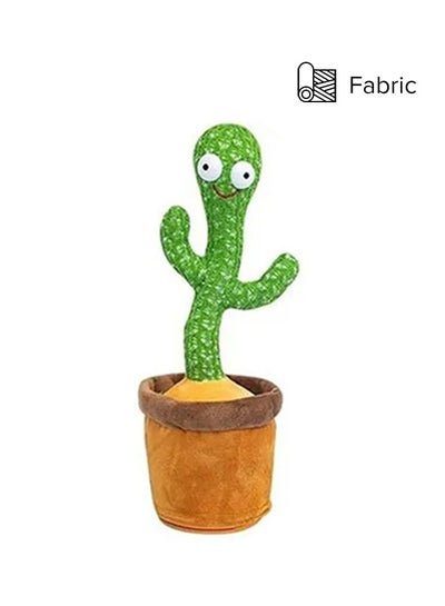 Buy Electric Dancing, Singing, Recording Cactus Plush Toy With 60 English Songs For Kids in UAE