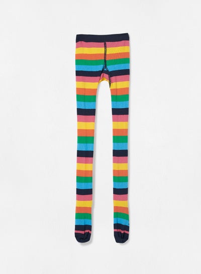 Buy Kid/Teen Striped Tights Yellow in Saudi Arabia