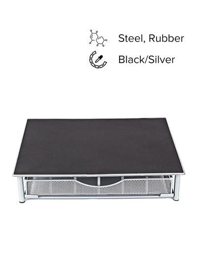 Buy Coffee Capsule Holder And Stand Black/Silver -cm in Saudi Arabia