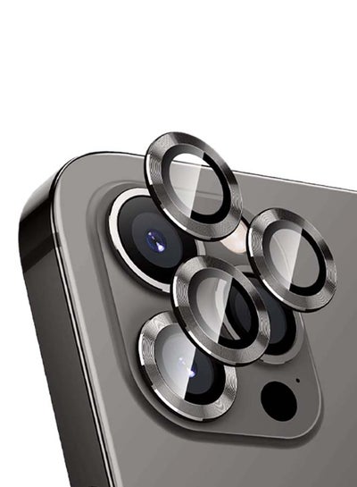 Buy Anti-Glare Camera Glass Protector For Apple iPhone 13 Pro/Pro Max Black in Saudi Arabia