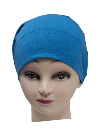 اشتري قبعة بونيه بتصميم سادة أزرق في السعودية