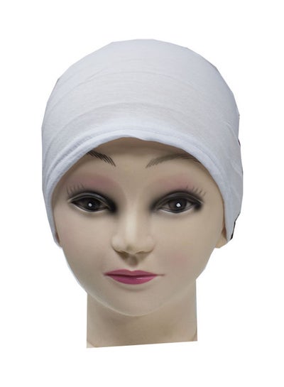 اشتري قبعة بونيه بتصميم سادة أبيض في السعودية