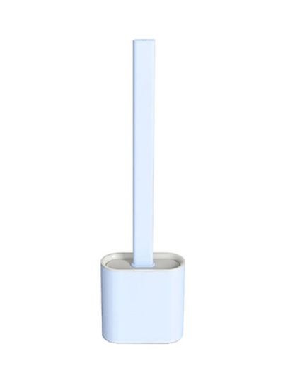 Buy Silicone Toilet Brush With Holder White 365x98x43mm in Saudi Arabia