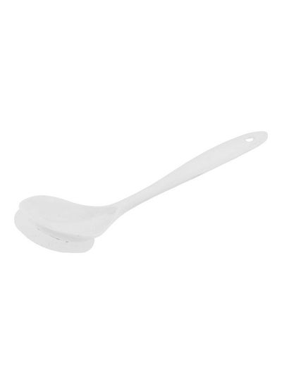 Buy Melamine Ladle Spoon White 20x5x3.5cm in UAE