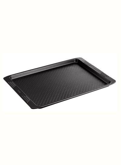 Buy Easy Grip Baking Tray Carbon Steel Dark Grey 26.5x36cm in UAE