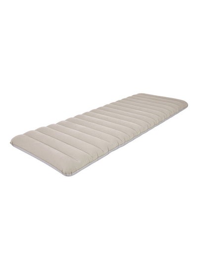 Buy Inflatable Single Size Camping Mattress Beige 183x71cm in Saudi Arabia