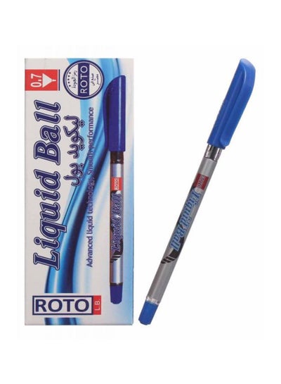 اشتري قلم حبرٍ جل سائل كروي الرأس . أزرقٌ . في مصر