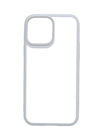 Buy Q Series High Quality Hard Back Cover With Silicone Frame For Iphone 13 Pro Max Clear-White in Egypt