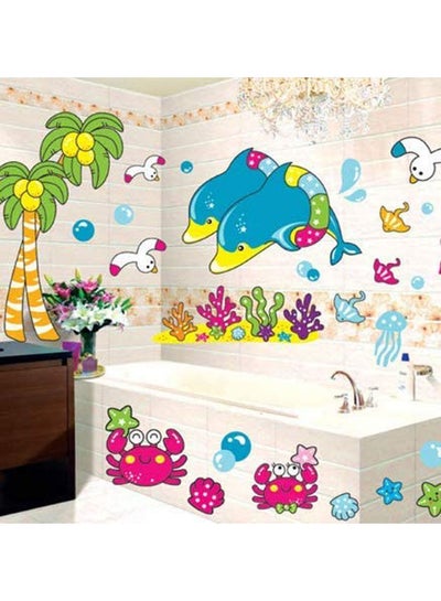 Buy Ocean Park Children'S Room Background Wall Cartoon Sticker Decoration Wall Stickers Multicolour 70cm in Egypt