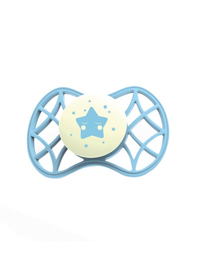 Buy Glow In The Dark Orthodontic Pacifier, Aquamarine in UAE