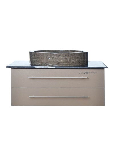 Buy Vanity Sink With Storage Cabinet With Marble Basin M-04 Only Unit Multicolour 60x50x40cm in Egypt