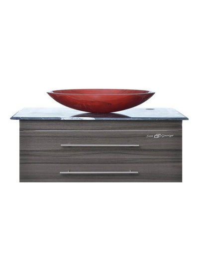 Buy Vanity Sink With Storage Cabinet With Sink Basin B-102 With Mixer Multicolour 60x50x40cm in Egypt