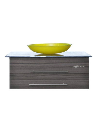 Buy Vanity Sink With Storage Cabinet With Sink Basin B-105 With Mixer Multicolour 60x50x40cm in Egypt