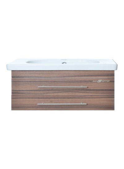 Buy Vanity Sink With Storage Cabinet With Duravit Basin  U-05 With Waist White 85x50x40cm in Egypt