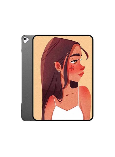 اشتري Protective Flip Case Cover For Apple iPad 9 Girl With Sophistication متعدد الألوان في الامارات