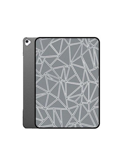 اشتري Protective Flip Case Cover For Apple iPad 9 Grey White Pattern متعدد الألوان في الامارات