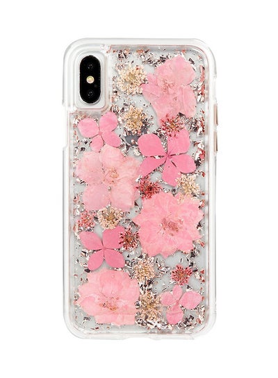 Buy Karat Petals Case Cover For Apple iPhone XS/X Pink in UAE