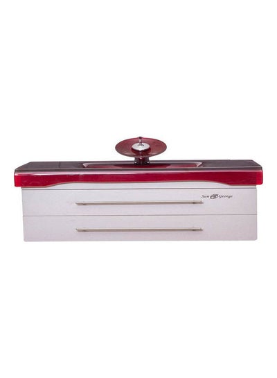 Buy Vanity Sink With Storage Cabinet With Sink Basin  U-229 With Waist Dark Red 85x50x40cm in Egypt