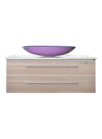 Buy Vanity Sink With Storage Cabinet With Waist Multicolour 60cm in Egypt