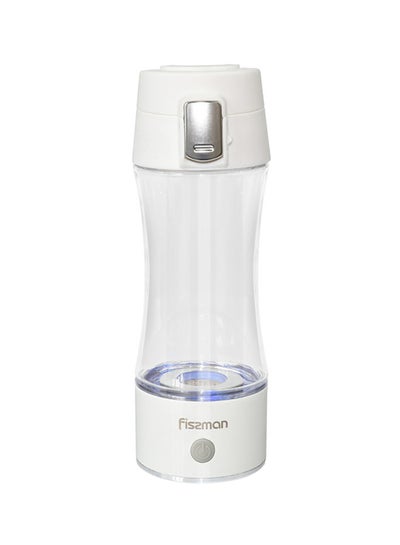 Buy Water Bottle 320ml Portable Hydrogen Rich Water Generator Rechargeable With USB Ionizer Hydrogen Shaker White 320ml in UAE