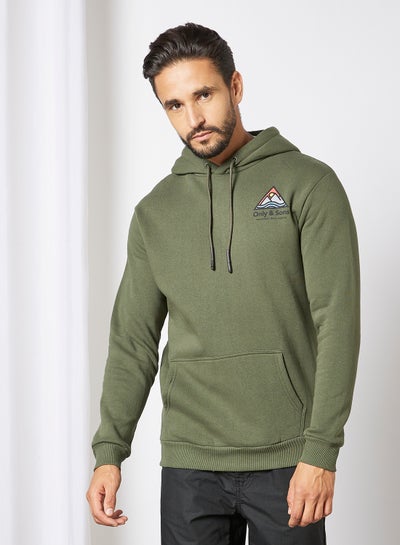 Buy Logo Hoodie Green in UAE