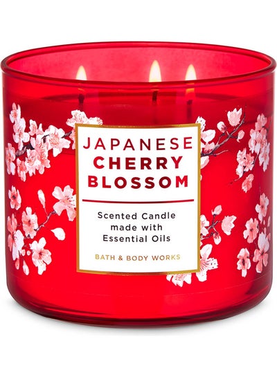 Buy Japanese Cherry Blossom 3-Wick Candle Red in Egypt