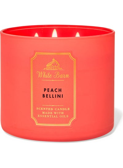 Buy Peach Bellini 3-Wick Candle Red in Egypt