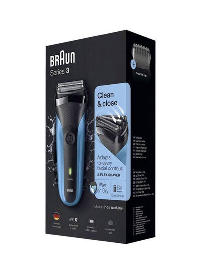 Buy Series 3 310s Rechargeable Wet&Dry Electric Shaver Blue/Black in Egypt