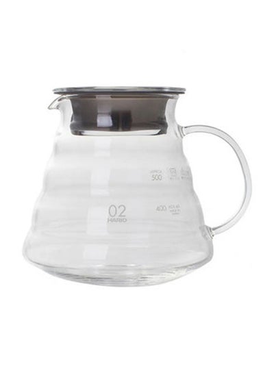 Buy Coffee Jug With Filter Clear 600ml in UAE
