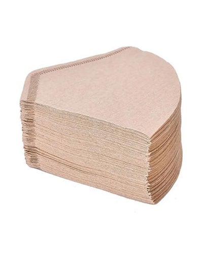 Buy 100-Piece Coffee Paper Filter Beige 10grams in UAE