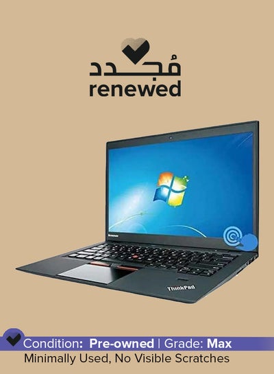 اشتري Renewed - Thinkpad X1 Carbon (2018) Laptop With 14-Inch Display, Intel Core i5 Processor/6th Gen/8GB RAM/180GB SSD/Windows 10 English Black في الامارات