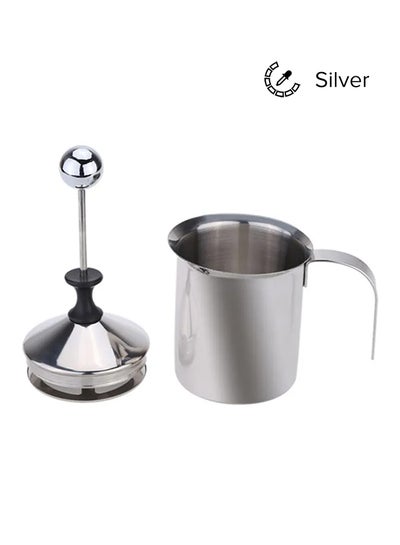 Buy Stainless Steel Milk Frother Silver 17x13x9centimeter in UAE