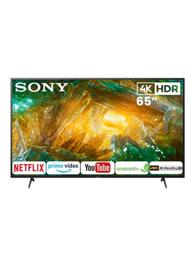 Buy SONY 4K Smart LED TV 65 Inch With Android System, WiFi Connection, 4 HDMI and 2 USB Inputs KD65X8000H Black in Saudi Arabia