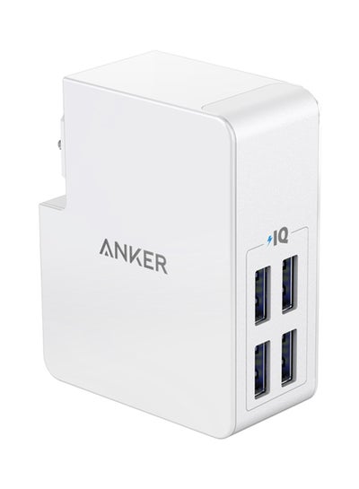 Buy 4-Port USB Wall Charger White in UAE