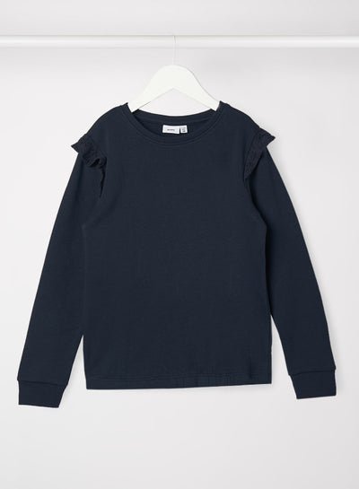 Buy Kids/Teen Lace Trim Sweater Navy in Egypt