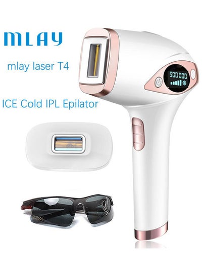 Buy T4 Ice Compress Laser Hair Removal Device Melsya Pink in UAE