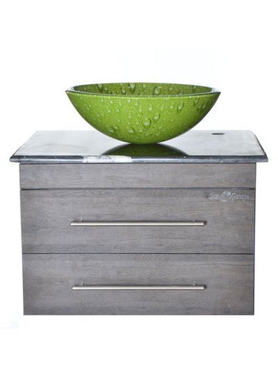 Buy Vanity Sink With Storage Cabinet-Only Unit Green in Egypt