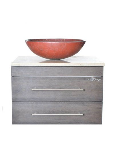 Buy Vanity Sink With Storage Cabinet-Only Unit Red in Egypt