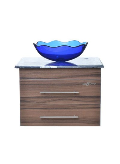 Buy Vanity Sink With Storage Cabinet With Only Unit Blue in Egypt