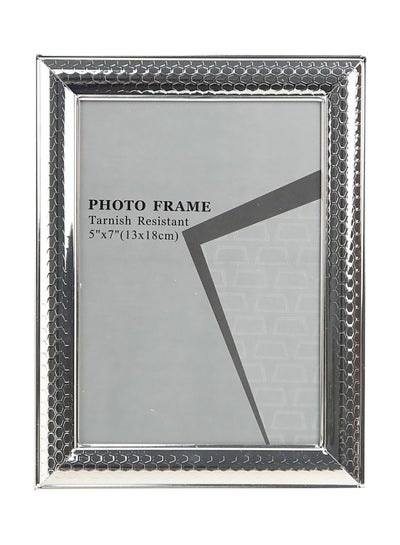 اشتري إطارات صورة مزودة بإطار خارجي للوضع أعلى الطاولة فضي outer frame size: L19.1xH23.9xT1.5cm for photo size: 6x8بوصة في السعودية