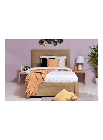 Buy Charlize Bed Brown 213x132x114cm in Saudi Arabia