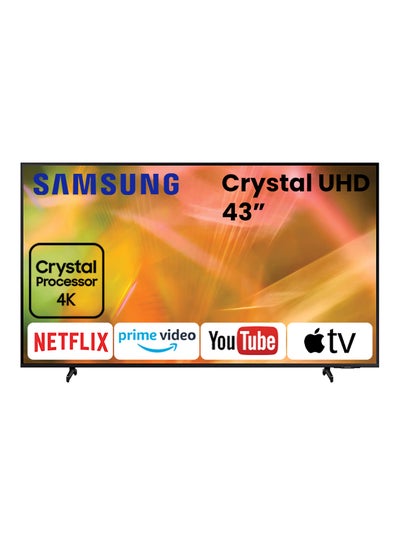 Buy 43 Inches AU8000 Crystal UHD 4K Flat Smart TV (2021) 43AU8000 Black in UAE